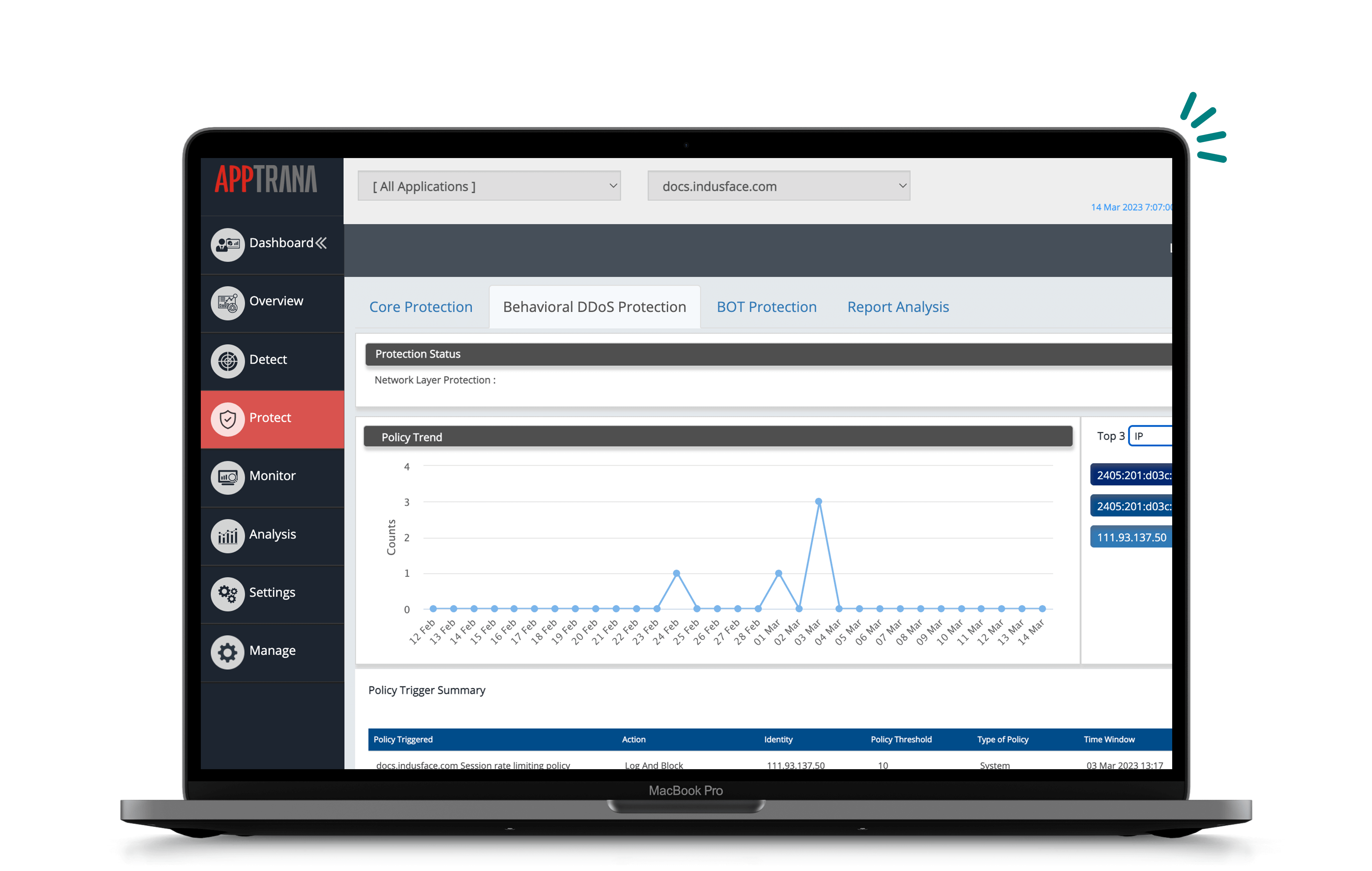 Behavior-Based DDoS Protection