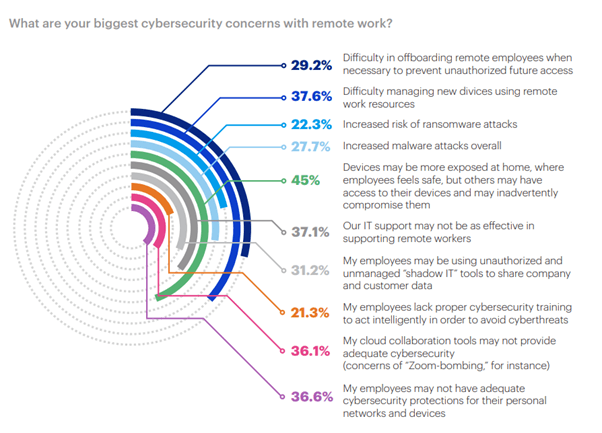 Biggest Cybersecurity Concerns with remote work