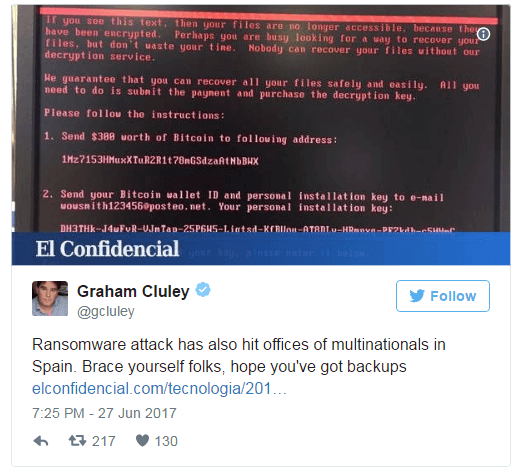 Spain NotPetya