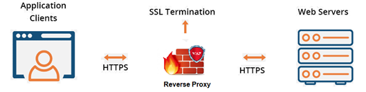 architecture of SSL pinning and reverse proxy