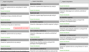 RootCloak (with native root detection bypass enabled)