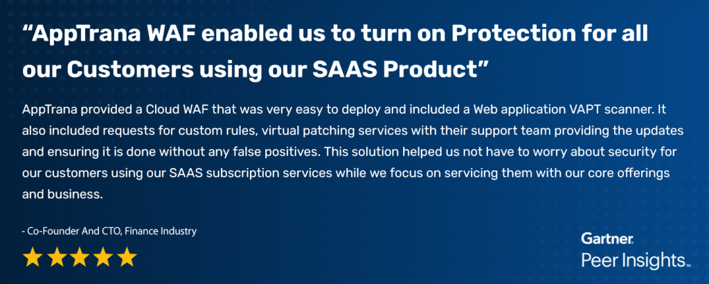 AppTrana WAF: Safeguarding All SaaS Customers