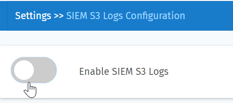 Enable SIEM s3 Logs in Indusface WAS 