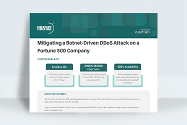 Mitigating a Botnet-Driven DDoS Attack on a Fortune 500 Company