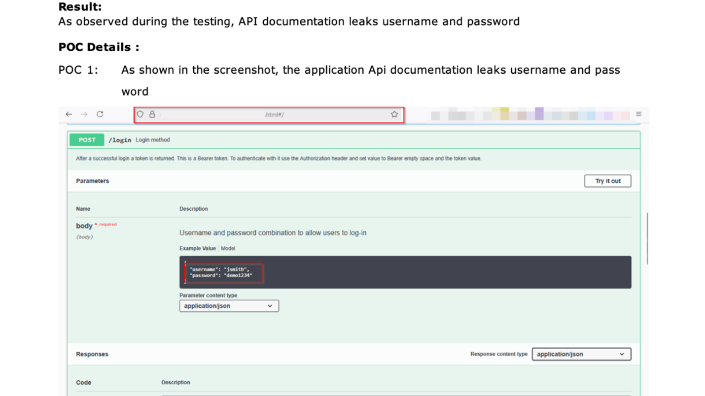 Indusface WAS Vulnerability Report – PoC Details