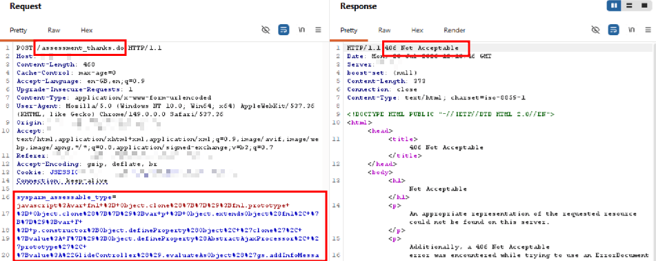 AppTrana WAAP blocks a CVE-2026-6875 exploit attempt 